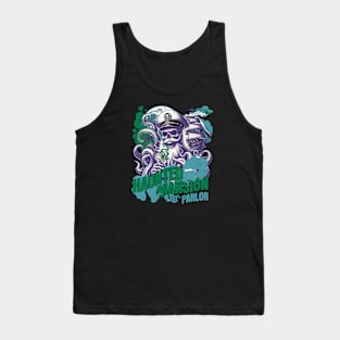 Distressed Vintage Look Haunted Mansion Parlor Aboard the Treasure Cruise Ship Tank Top